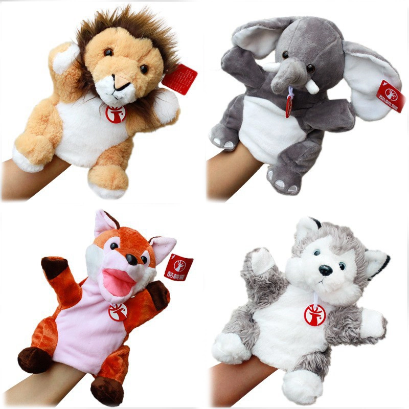Wholesale Cut Forest Stuffed Animal Plush Toy Hand Puppet Doll for Kids Birthday Gift