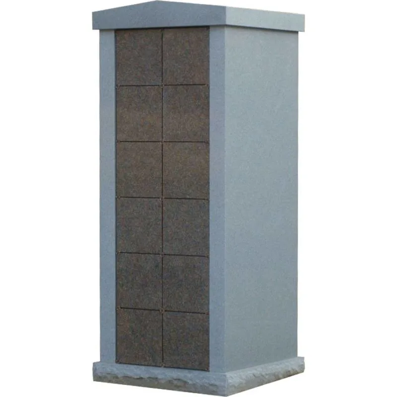 Custom Niche Pillar Granite Columbarium for Cemetery