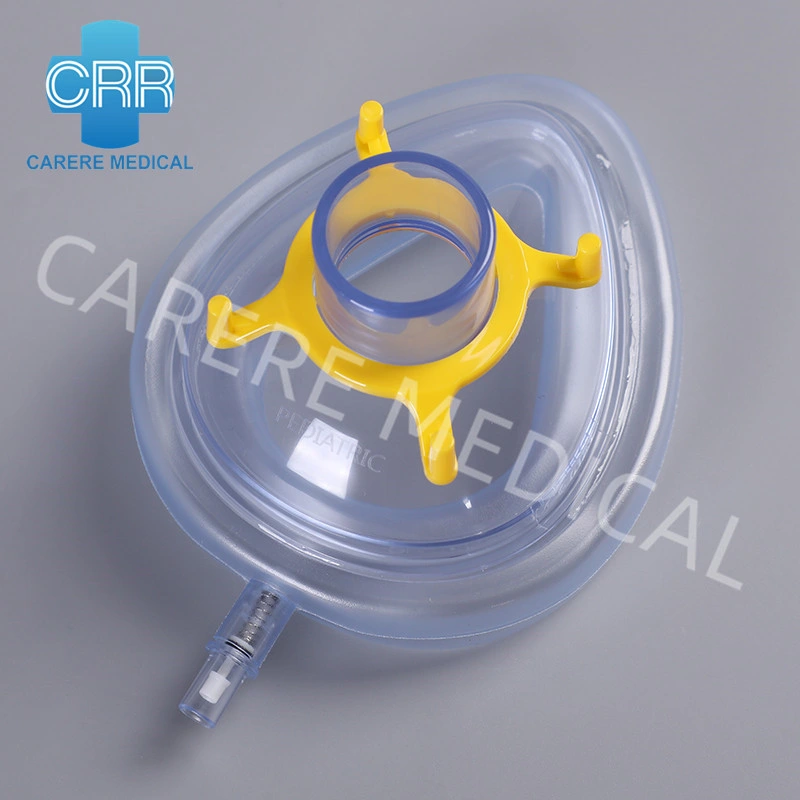 High quality/High cost performance Factory Supplying Good Quality Medical Equipment Disposable Anesthetic Masks Oxygen Masks Face Masks with Valve Horizontal Full Size for Hospital