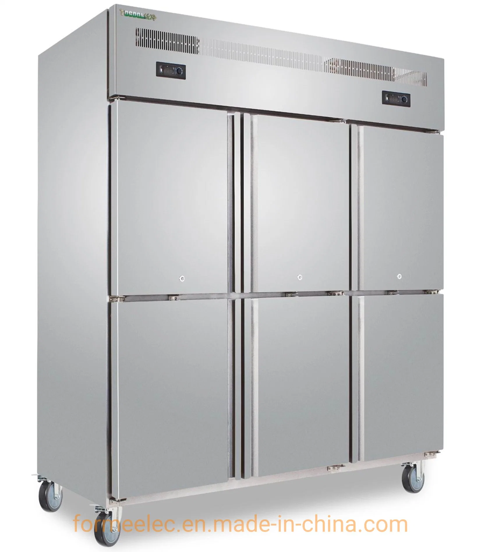 Equipamento de refrigeração de cozinha de 500 L Cozinha Frigorífico congelador de cozinha com refrigeração a ar