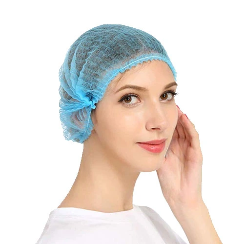 Lot de 100 21 po jetables non tissé bouffants bouchons cheveux filet pour Salon de l'hôpital SPA Restauration et espace de travail sans poussière (blanc)