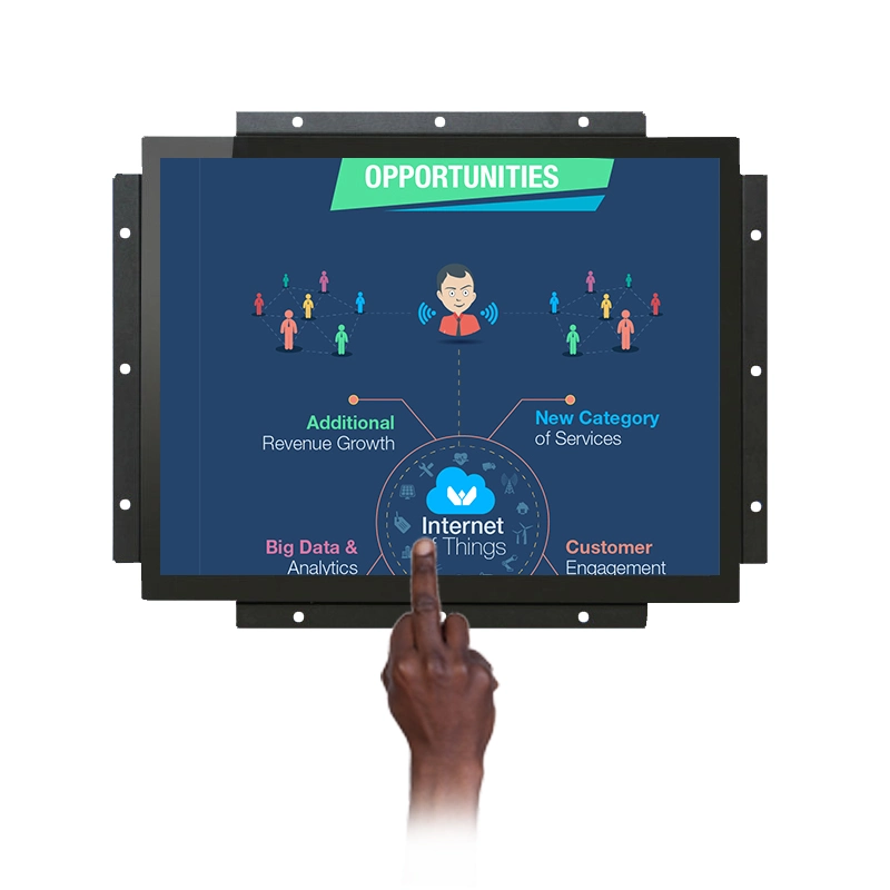 Sin ventilador de pared 12 15 17 19 22 pulgadas de industriales de Android en una sola pantalla táctil PC