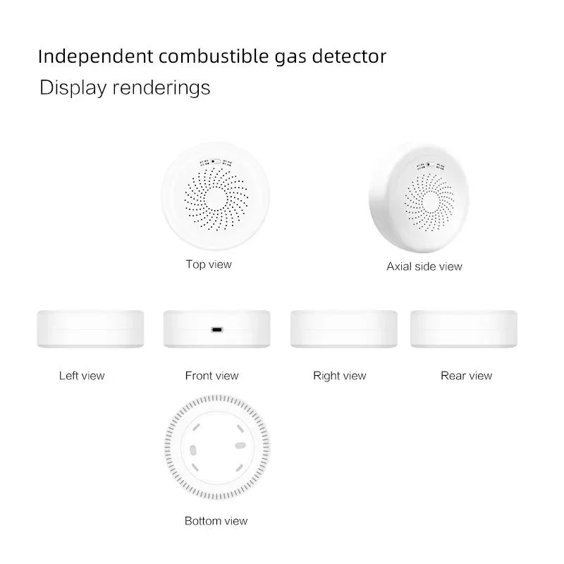 Tuya Zigbee Wireless Home Alarm Combustible Gas Leak Detector Alarm