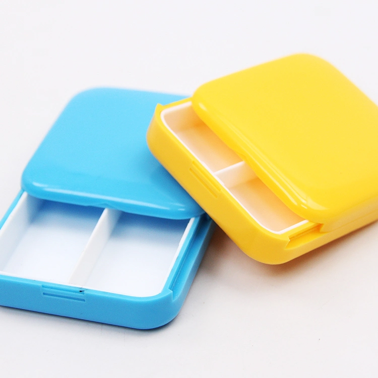 PP Custom Medical Square Shape Packaging Monthly Plastic Pill Box