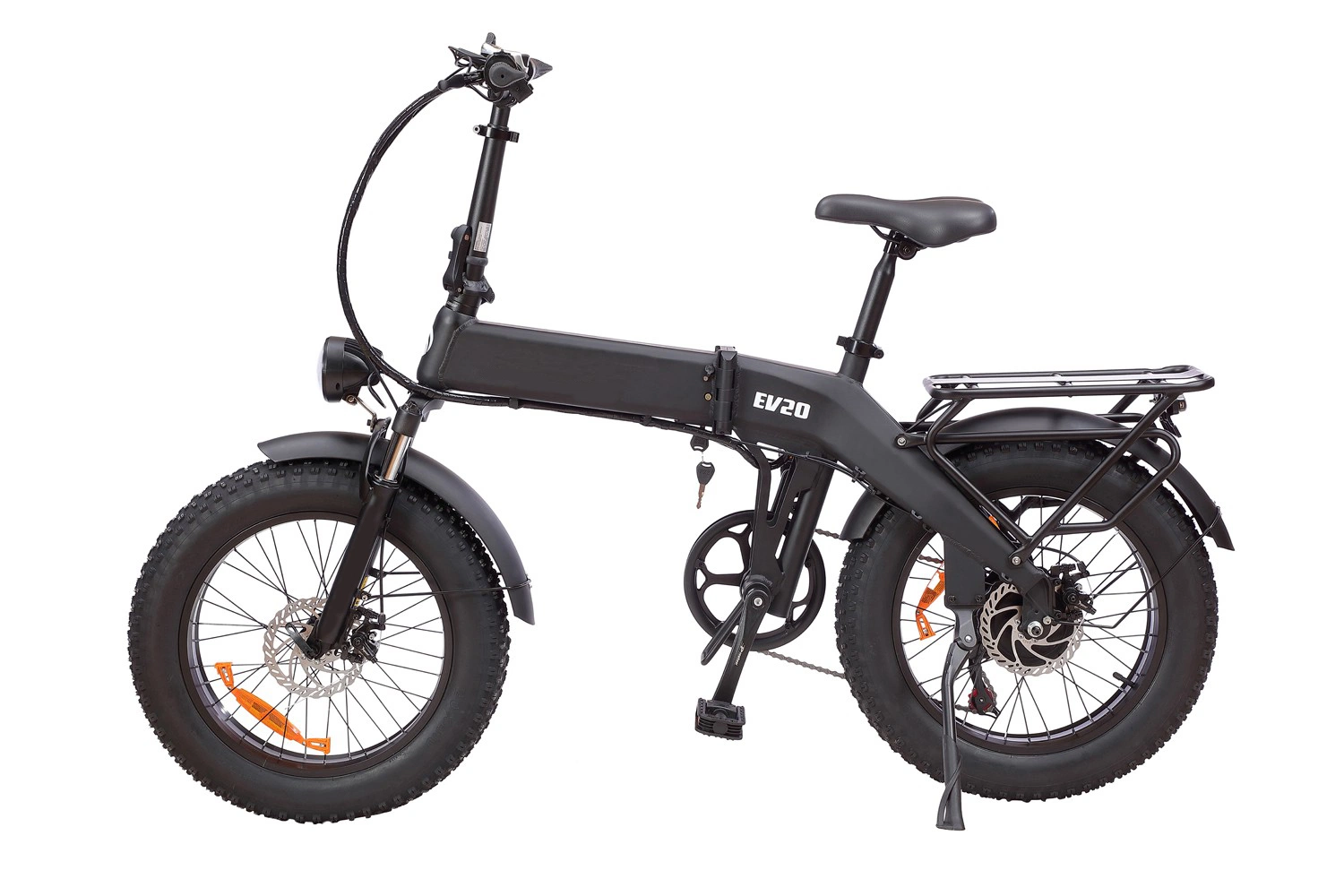 Bicicleta de montanha preta mate de 20 polegadas pneu de gordura de estrutura pequena Electric Bicicleta desportiva de 48 V 500 W e bicicleta para adultos novo Design eBike