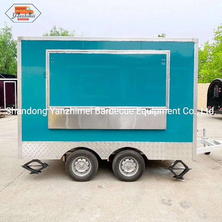 Outdoor Snacks BBQ Grill Food Cart Kiosk Lebensmittel LKW Mobile Catering-Trailer zum Verkauf