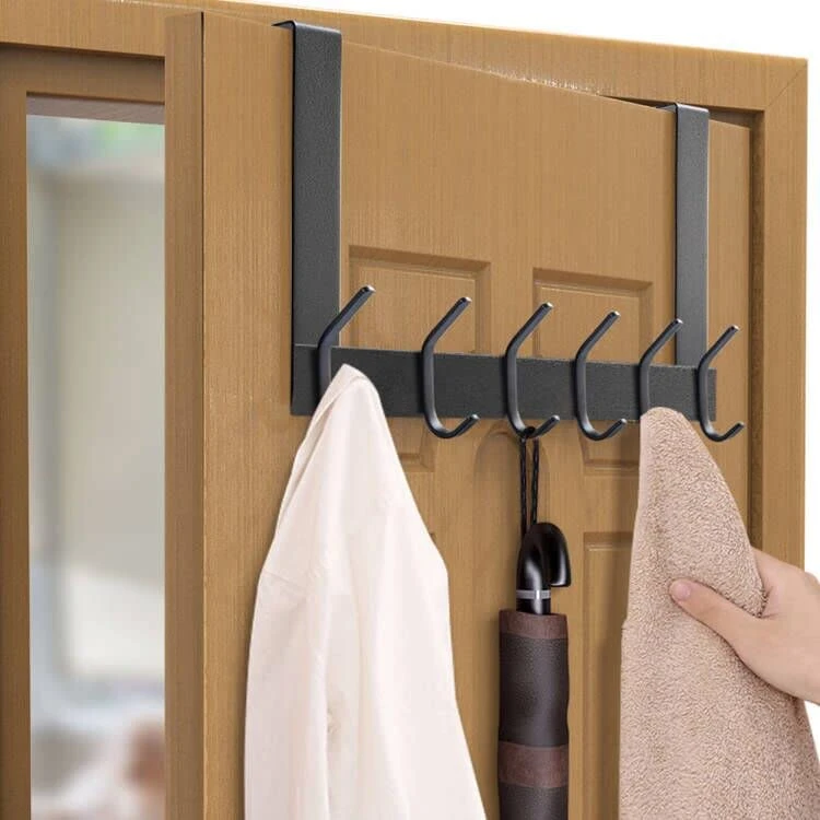 Stainless Steel Heavy Duty Coat Robe Bathroom Organizer Door Hook Clothes Hanger