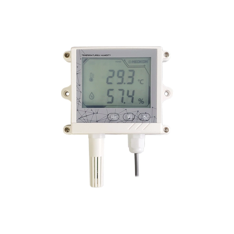 2022 Nuevo estilo 4-20mA sensor de humedad y temperatura con LCD Pantalla para sala de bombas