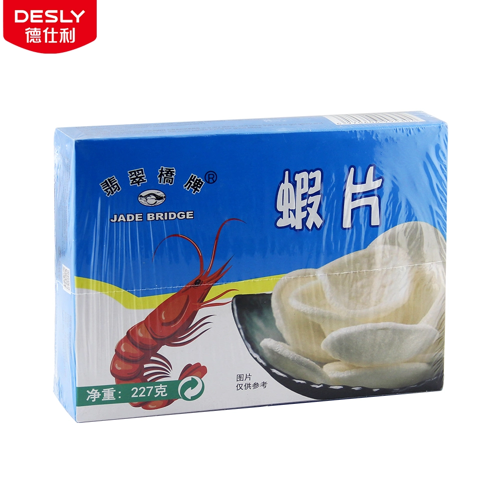 Vietnam Fabricant alimentaire crevettes goûter snacks Wholesale 227 G Jade Papillotes de crevettes blanches Bridge