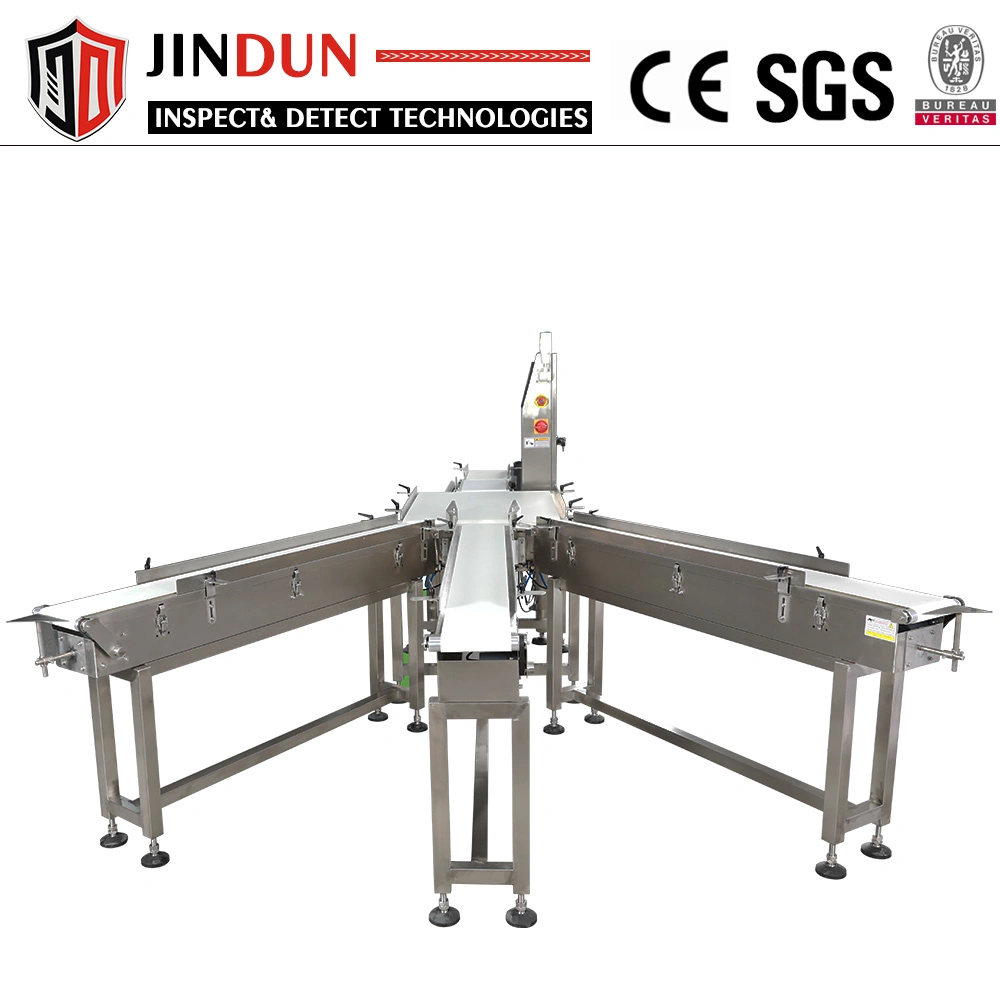 Dual Lines Marine Fish/ Oyster/Sea Cucumber/Scallop Weighing and Grading Machine