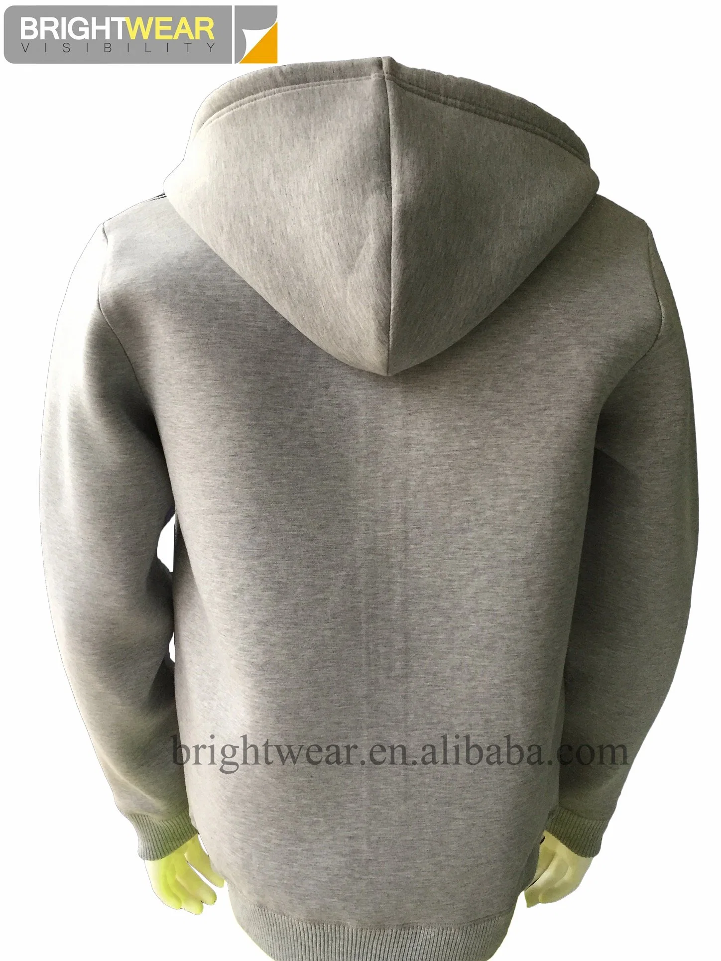 Herren Zip Up Hoodie Heavyweight Winter Sweatshirt Fleece Hood gefüttert Warme Jacke