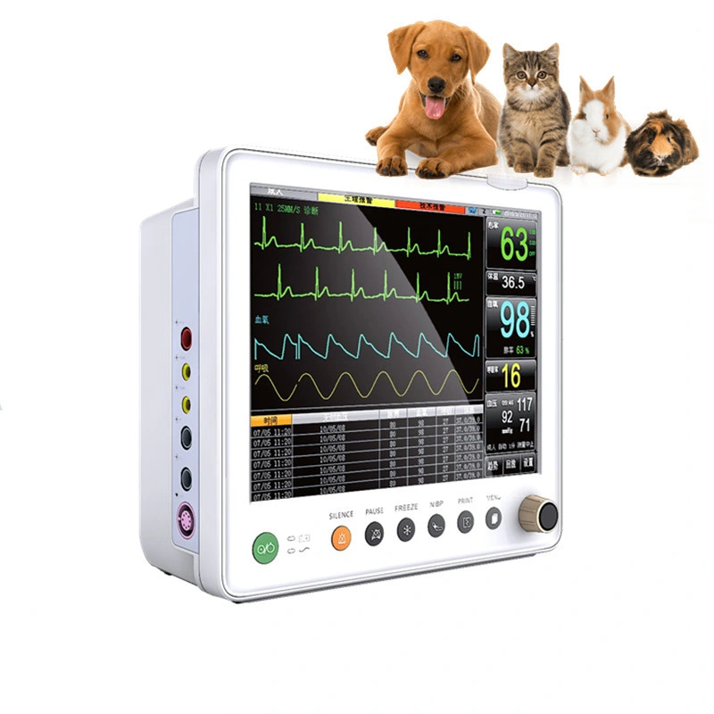 Ambulante Tierkliniken Blutdruck-Monitor Vitalparameter-Patientenmonitor