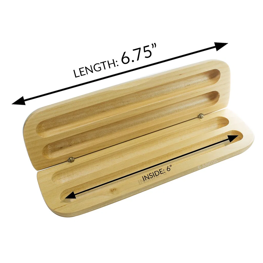 Business Geschenk Bambus Dekorative Benutzerdefinierte Doppel-Slot Holz Pen Storage Feld