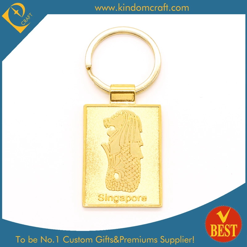 High quality/High cost performance  Custom Logo Fashion Coin Holder Hardware Metal Crafts Enamel Zinc Alloy Gold Plating Keychain Key Ring