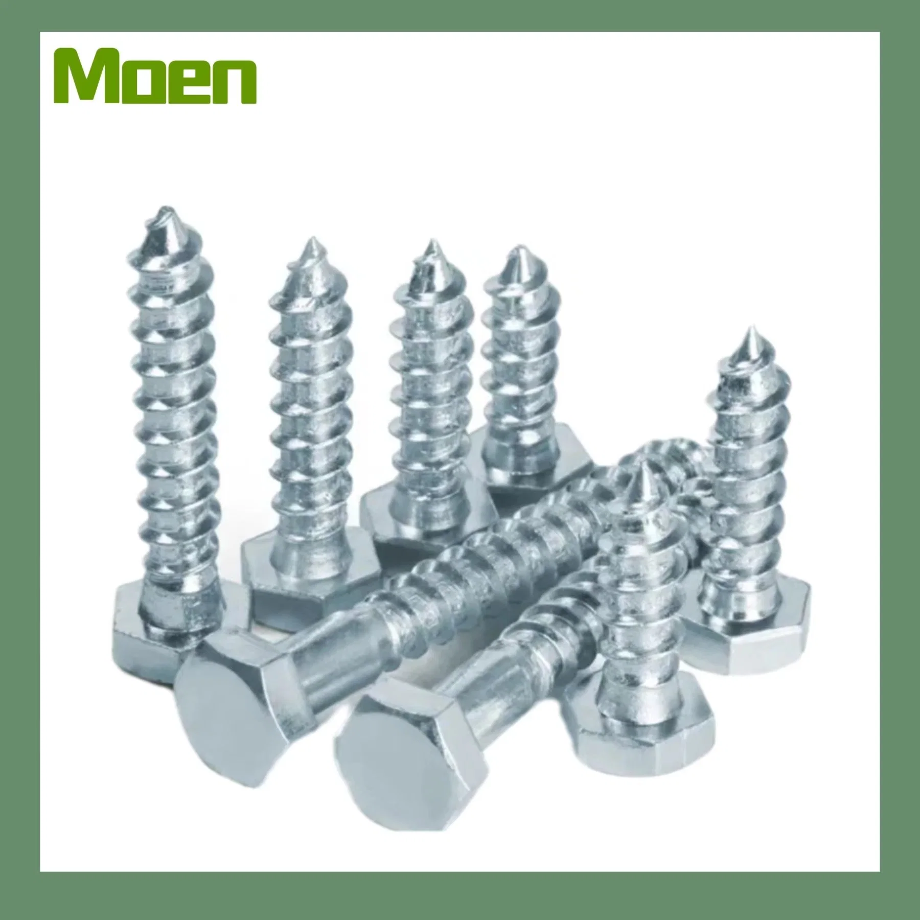 Fasteners Supplier Galvanized Hex Head Wood Screw Lag Bolt Coach Screw