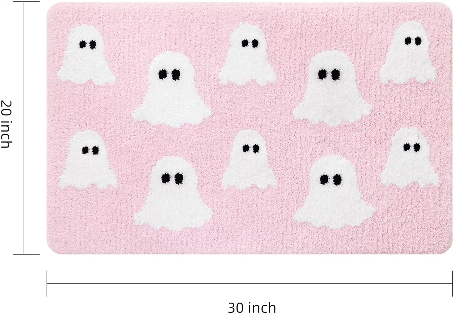 Halloween fantasmas baño Mat Cute decoración Casa Baño Rosa tazas para el baño no resbalar, ducha de moda para el baño, dormitorio, Living Home