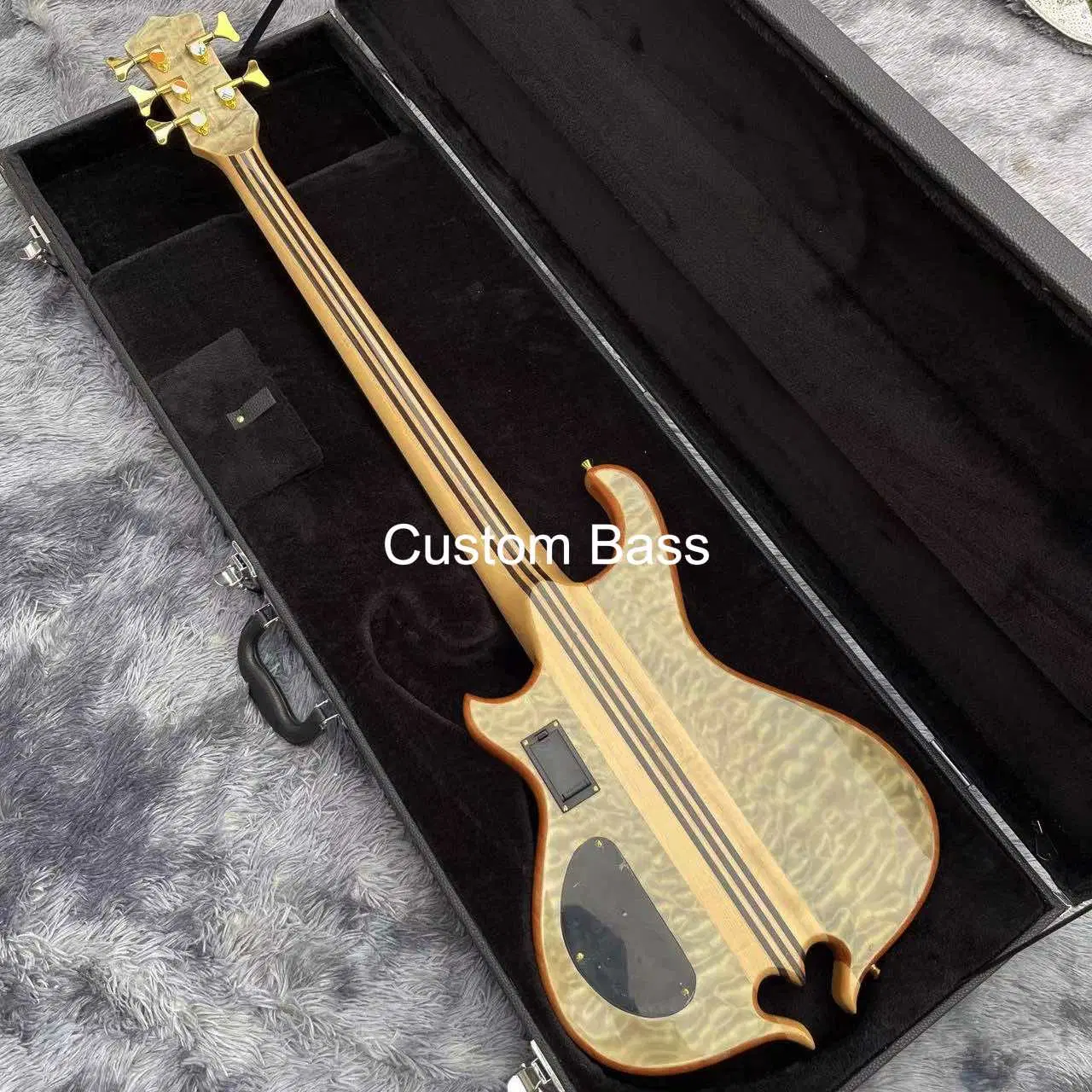 Custom 5 Strings Bass, E-Gitarre, Akustische Gitarre, Massivholz Gitarre