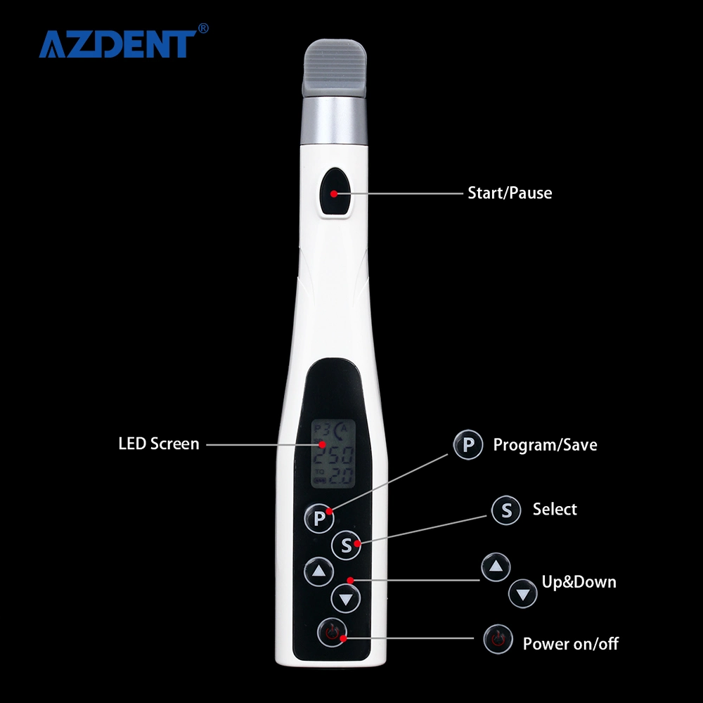 Azdent Mini Cordless 16: 1 Motor de Endo LED Dental con certificación CE