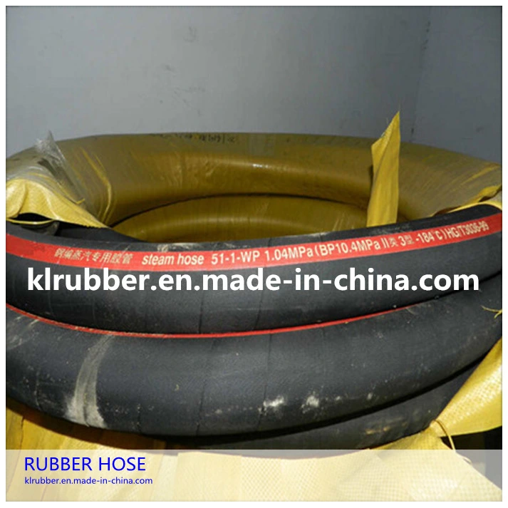 High Temperature Steel Wire Braided Reinforced Flexible Synthetic Rubber Steam Hose Pipe