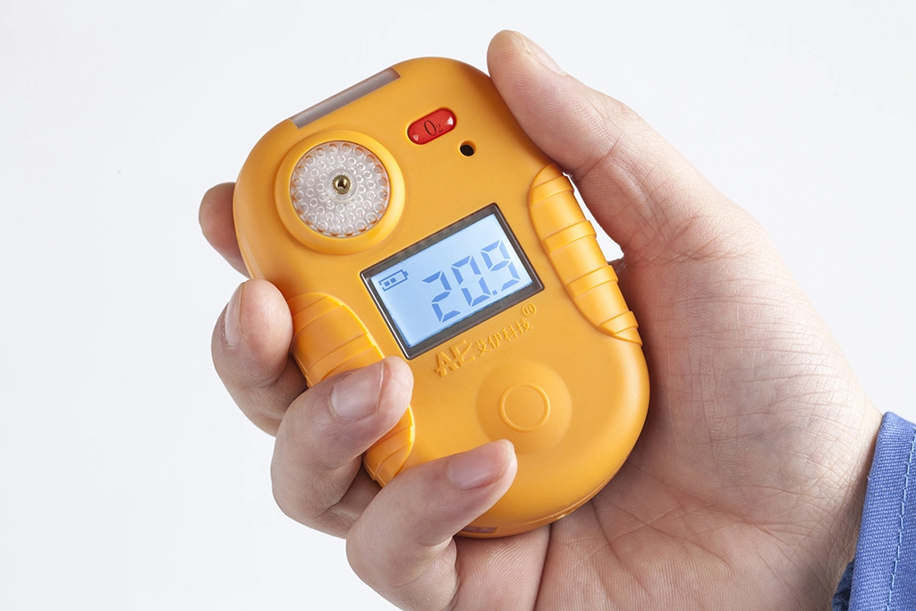 Rechargeable Single Gas Detector for Monitoring Toxic Gases with Button Operation