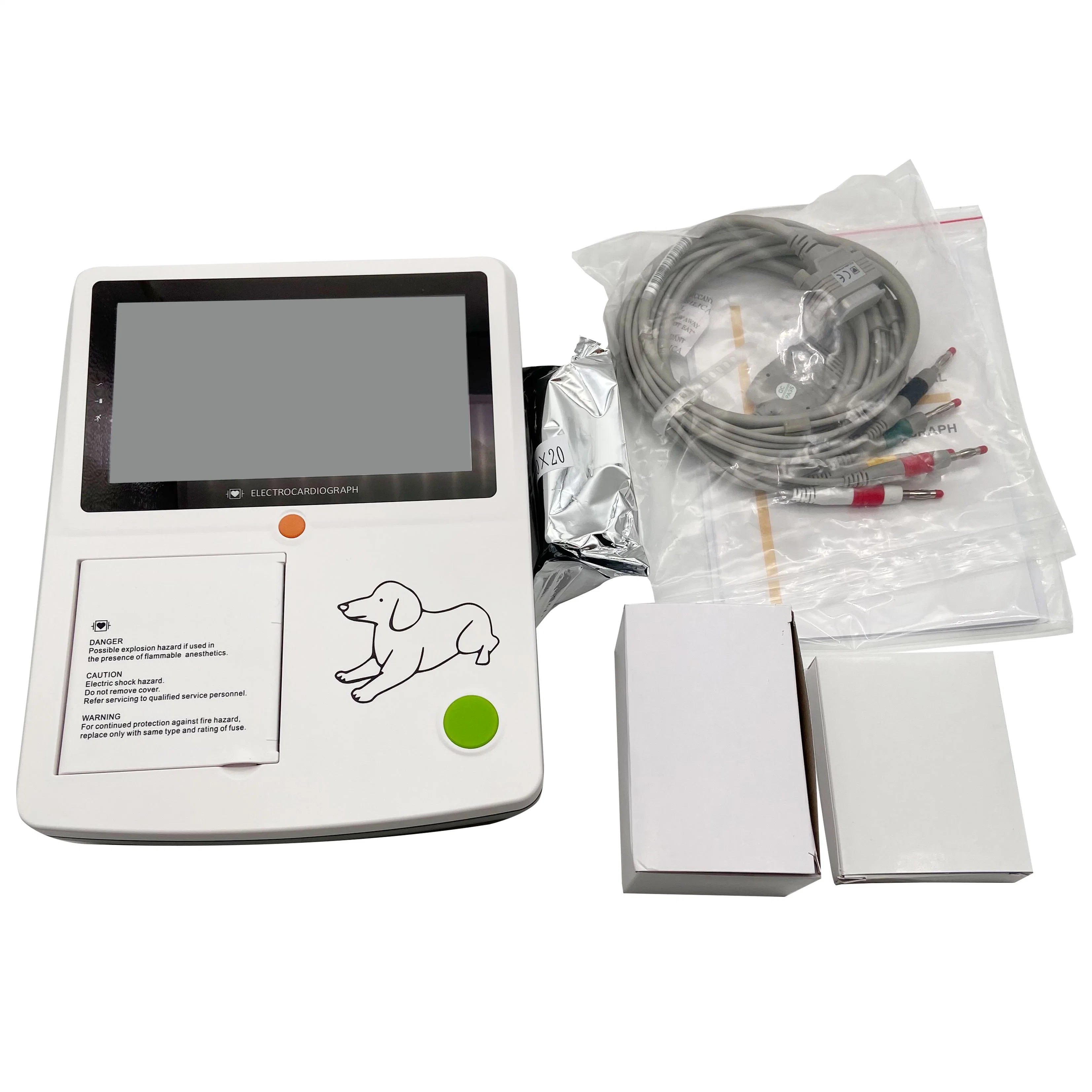 in-Ca3 Electrocardiografo Monitor 12 Lead Device Veterinary Portable ECG Machine