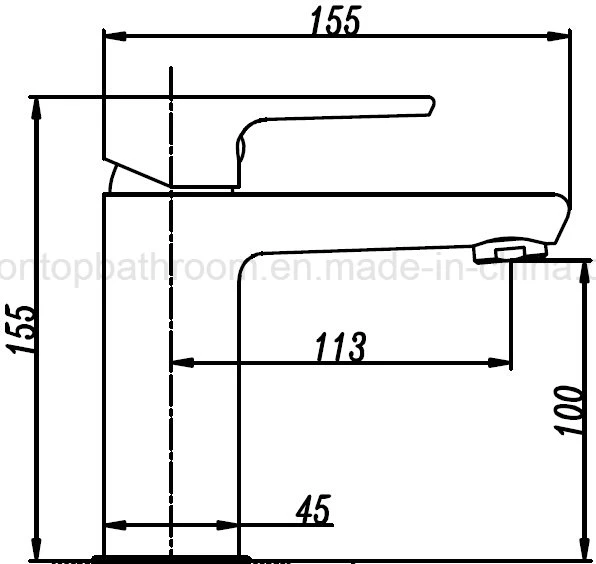 Wels Approval Dzr Brass Bathroom Vanity Mixer