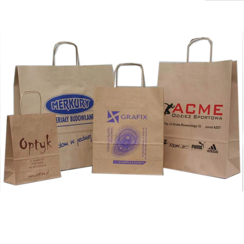 Low Cost Custom Brown Color Regular Kraft Paper Bag for Double Wine Packaging