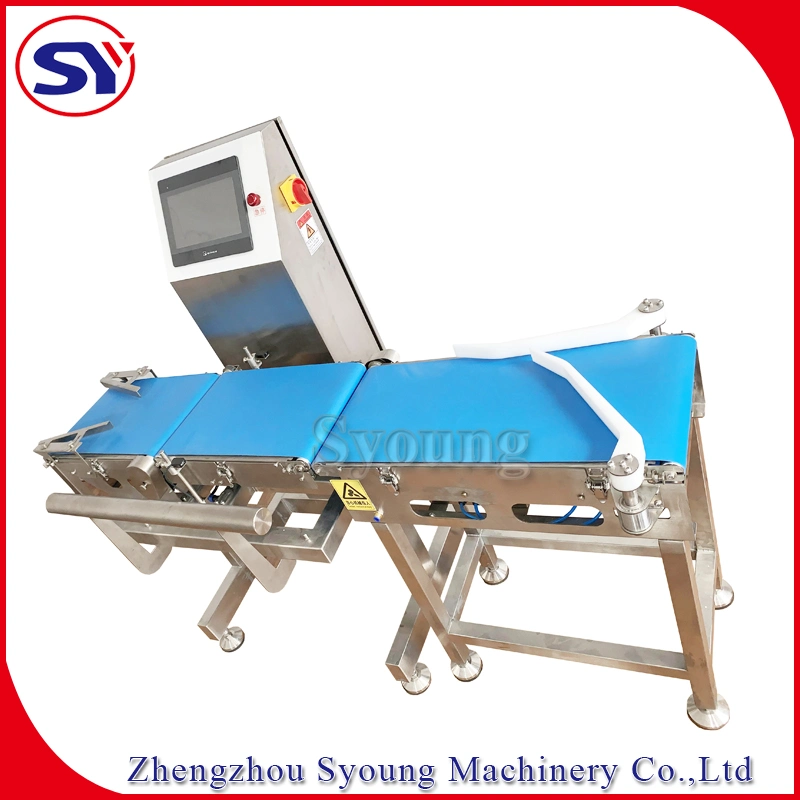 Food Grade Check Weigher Scale Conveyor Weighing System for Selecting Unqualified Products