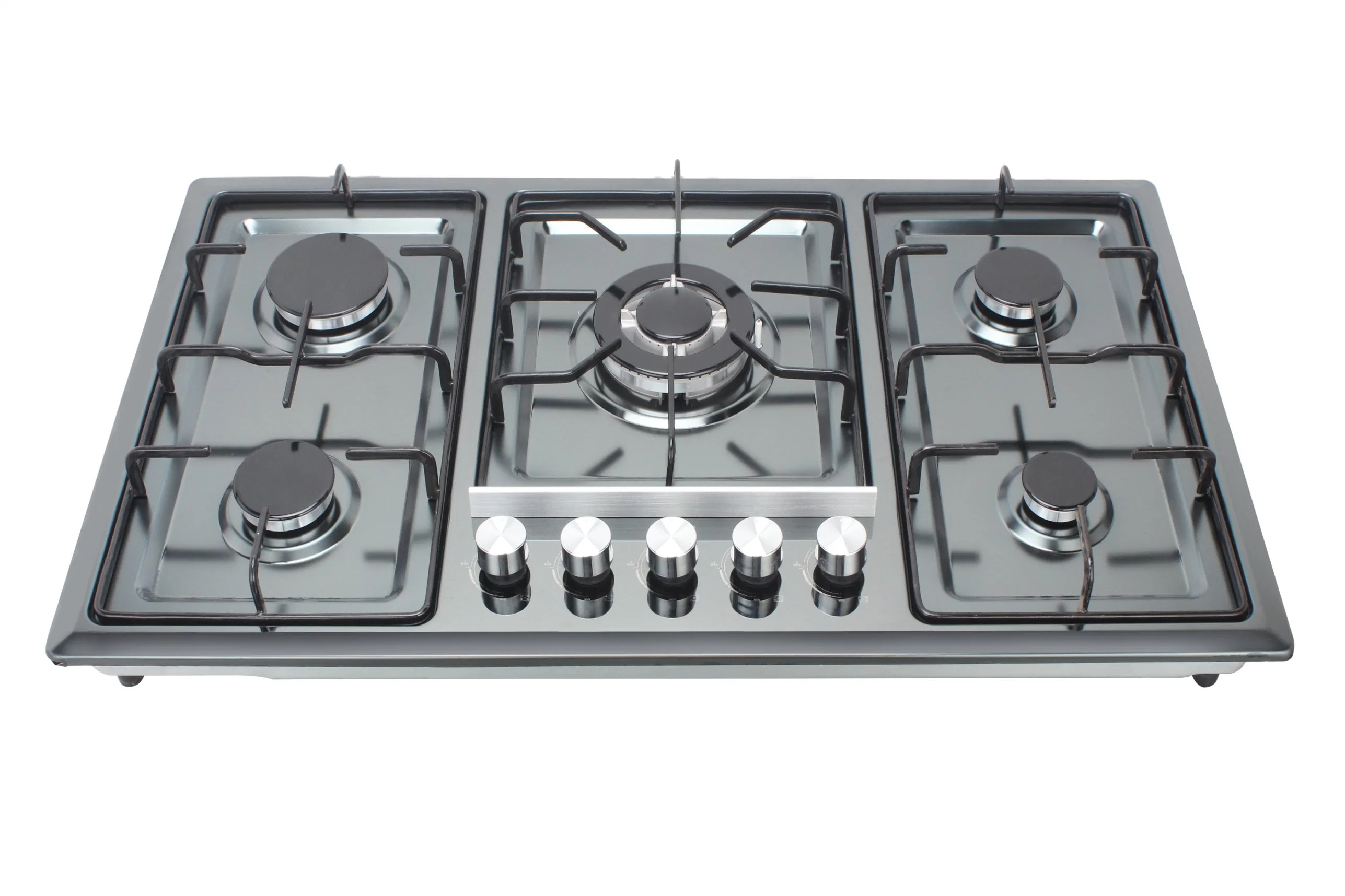 Venda a quente Cozinha Cooktop desenvolvido no vidro Temperred 600cm 5 Fogão a gás do queimador