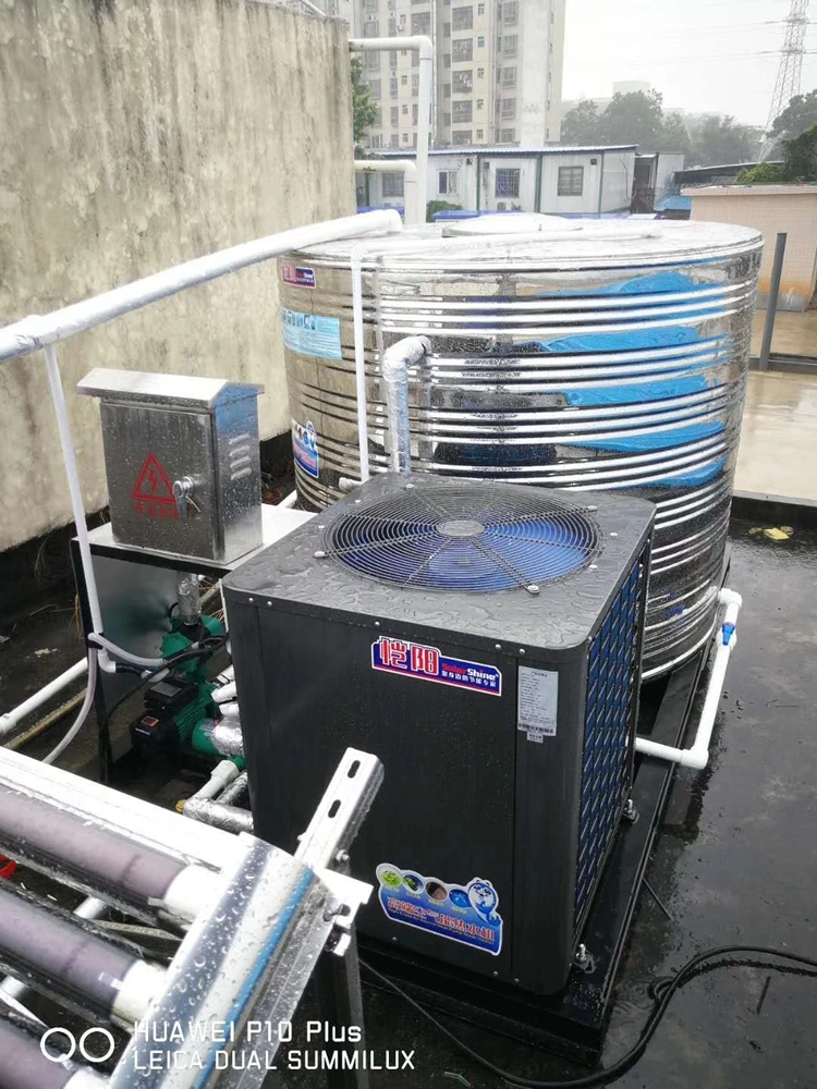 Verzinkte Halterung Vakuumrohre Solar Water Heater mit Wärme kombiniert Pumpe