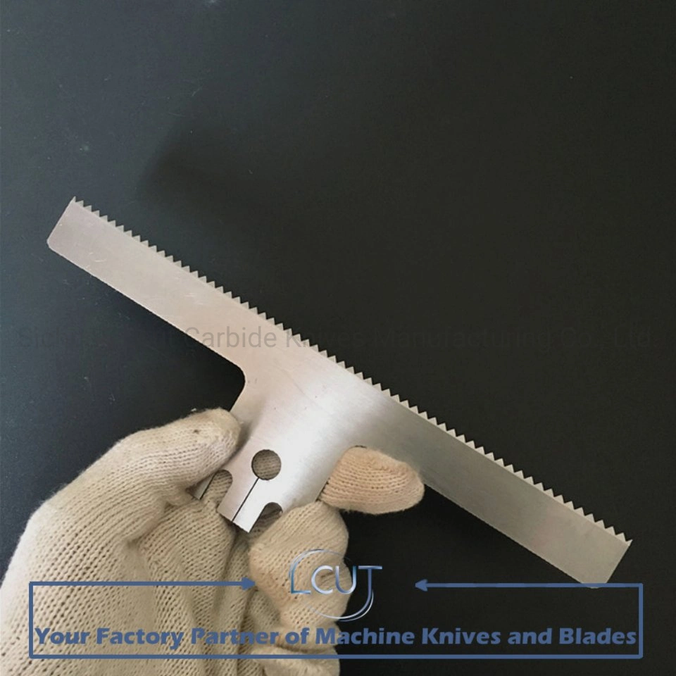 Cuchillas dentadas máquina de embalaje cuchillas de corte herramienta de máquina
