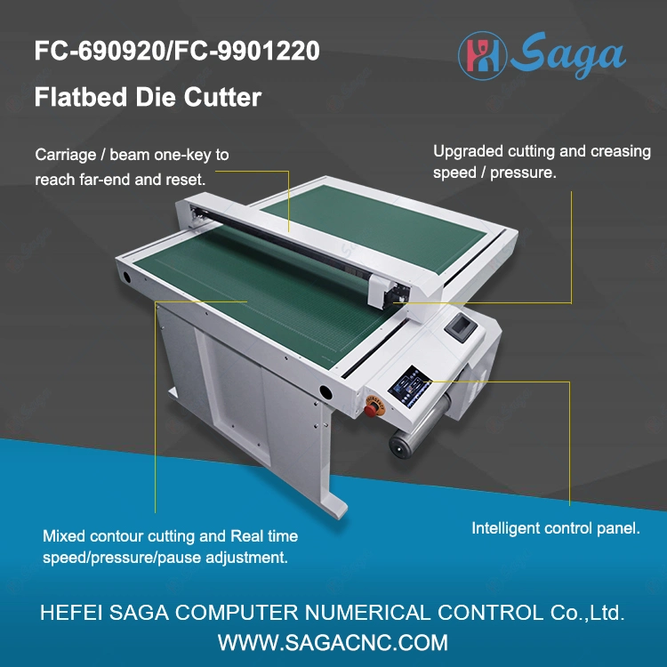 CCD Camera Touch Screen Maxtrix Cutting Mode Flatbed Cutter Contour Cutting Machine