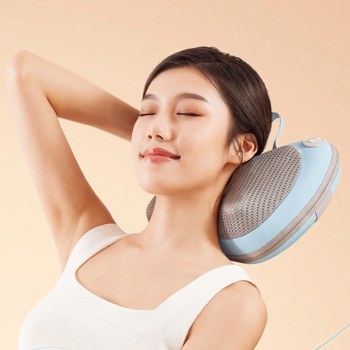 with Favorable Price 2022 Hot Sale Full Body Shiatsu Massager Portable 3D Rechargeable Back Neck Massage Pillow with Heat