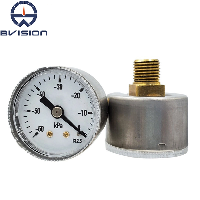 Yn40z -60kpa Ss Case 2.5% Accuracy Bourdon Tube Axial Pressure Gauge