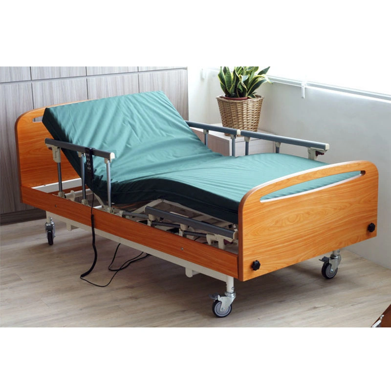 High quality/High cost performance Custom Medical Hospital Furniture Metal 3 Function Electric Hospital Adjustable Bed with Mattress