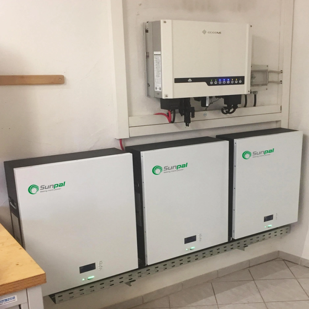 Bateria de iões de lítio de parede LiFePO4 de montagem na parede, 12 V, 24 V, 48 V. 200 ah bateria de energia doméstica 100-H em longa vida com concorrência Preço mais baixo