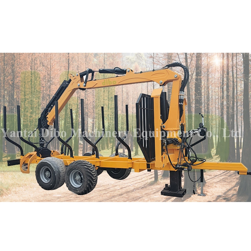 CE kleine ATV Hydraulische Holzkrane Holzgreifer Log Fang Manipulator