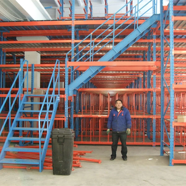 Heavy Duty Warehouse Multilayer Storage Shelf Steel Mezzanine Rack with Fire-Fighting Floor