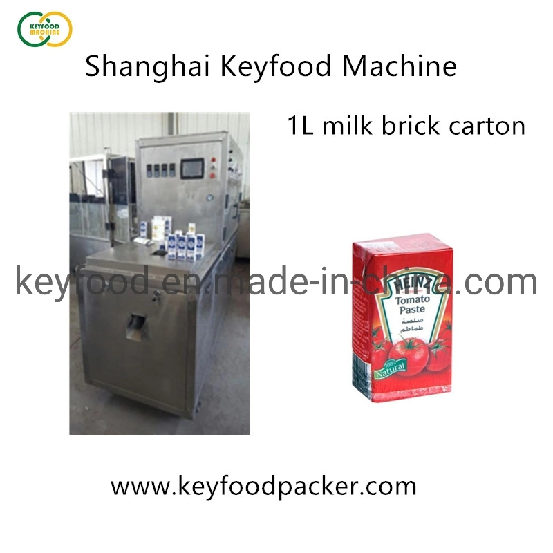 Small Automatic Aseptic Brick Carton Juice Filling Machine for 200ml