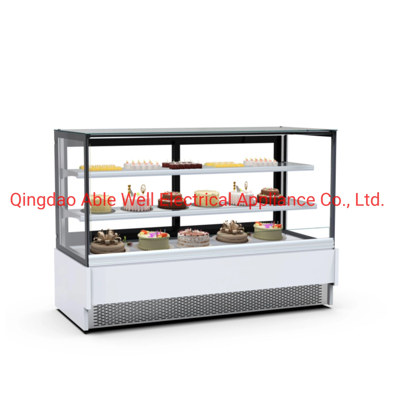 Hot Selling Gelato Cake Display Fridge Refrigerated Showcase Ice Cream Cake Display Fridge Bakery Cake Display Cabinet