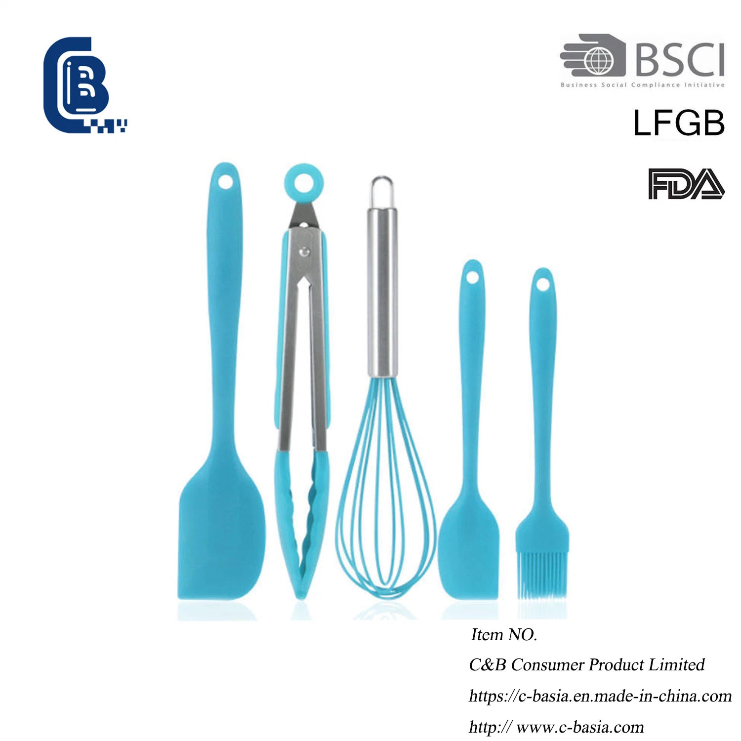 Hot Selling 7PCS Kitchenware Set, Non-Stick Kitchen Cooking Utensils, Kitchen Accessories, Color Customized