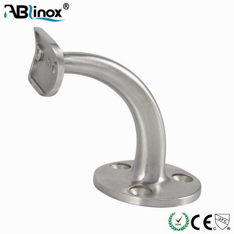 Soporte de carril de mano de acero inoxidable para montaje en pared