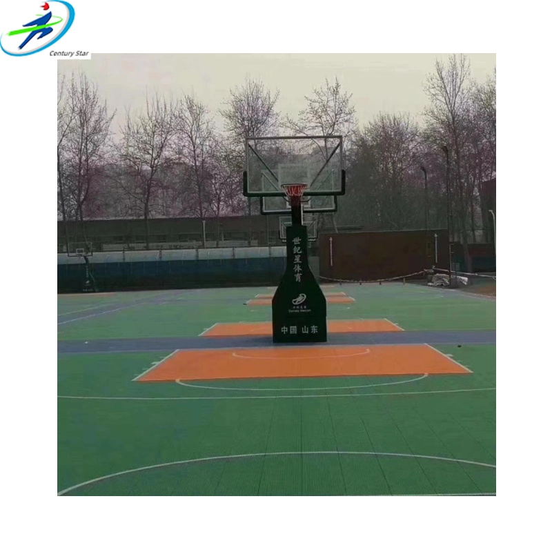 معدات كرة السلة حامل كرة السلة هيدروليكي الطي مع شبكة كرة السلة