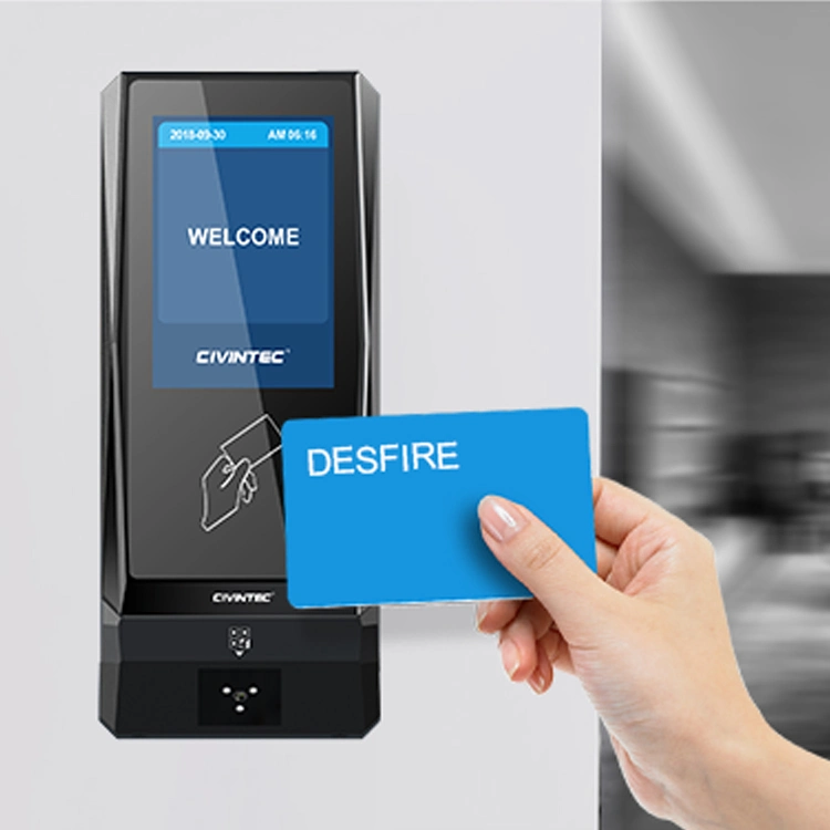 DESFire Punch Card Fingerprint asistencia de empleado Tcpip Wan controlador de entrada Sistema de acceso a puertas