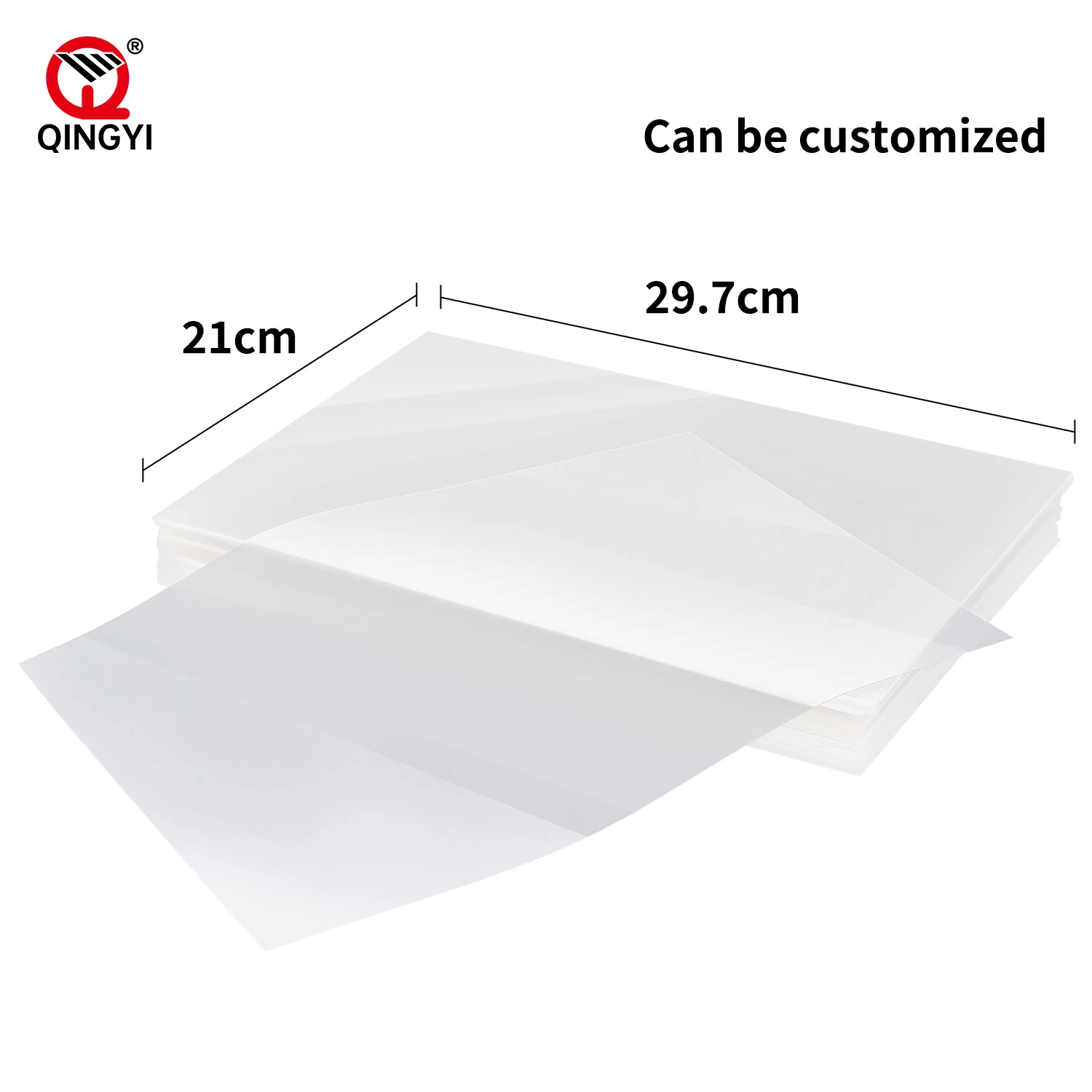 Single-Side Double-Side Hot/ Cold Peel 60cm 30cm Sheet Dtf Transfer Pet Film