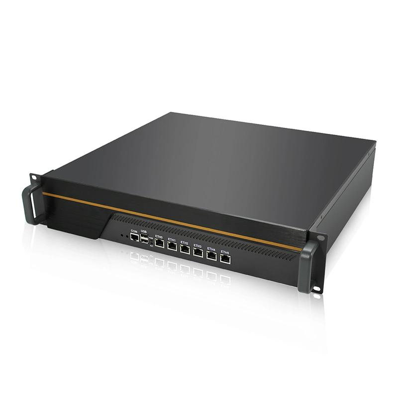 2u 6 LAN Network Appliance Switch Support SFP/ Optical Ports Optional