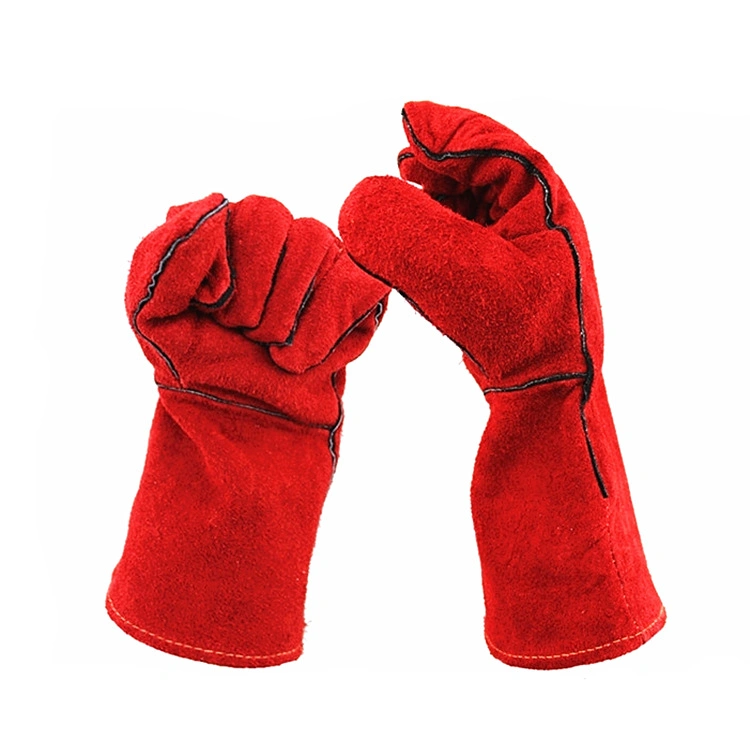 Электрические сертифицированные огнестойкие перчатки для сварки кожи TIG с защитой от рук