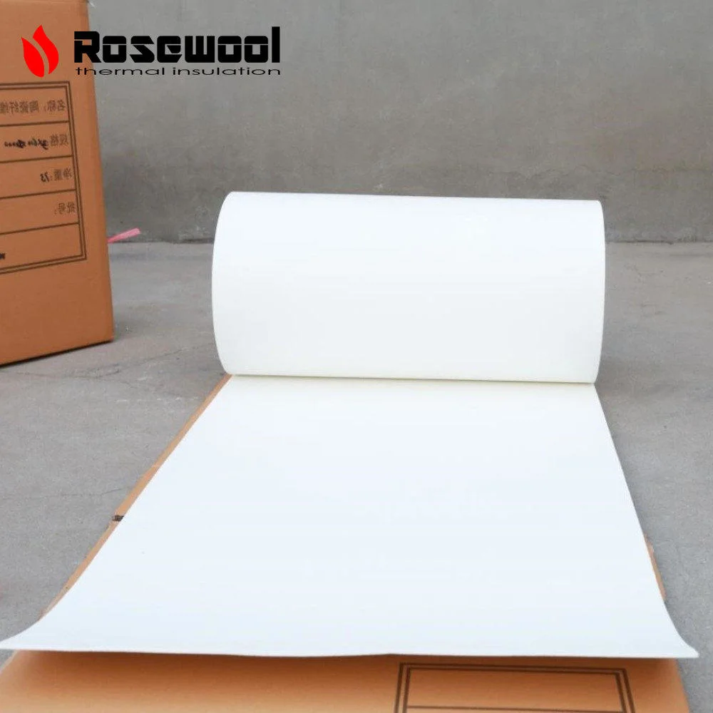 Rosewool 0.5-6 mm Thermal Insulation Material Ceramic Fiber Gasket Ceramic Fiber Paper