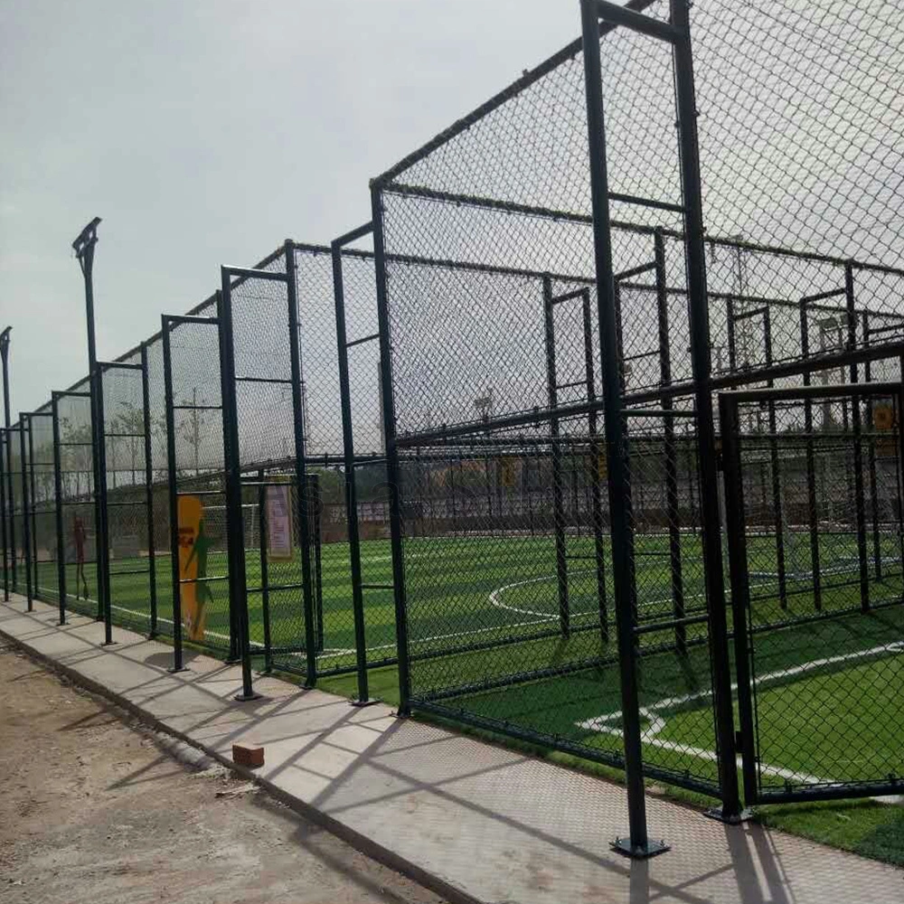 Aluminum Slat Fence Factory Stadiums Palisade Fencing China Dark Green Color Football Playground Fence Net