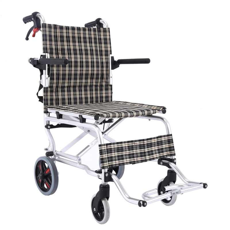 Manual Wheelchair Sell Well Hospital Elderly Height Adjustable Manual Foldable Wheelchair